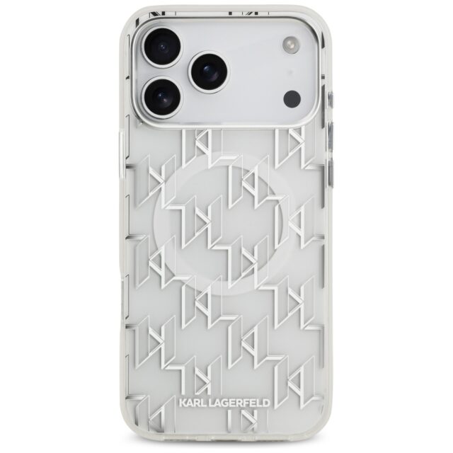 Karl Lagerfeld IML KL Monogram MagSafe Case for iPhone 17 Pro Max White - imagine 3