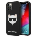 Karl Lagerfeld KLHCP12LSLCHBK iPhone 12 Pro Max 6,7" hardcase black Silicone Choupette