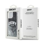DKNY DKHCP15SLBNAEK iPhone 15 / 14 / 13 6.1" black hardcase Liquid Glitter Big Logo - imagine 8