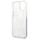 Guess GUHCP13SLFLSU iPhone 13 mini 5,4" purple hardcase Flower Liquid Glitter - imagine 7