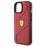Ferrari FEHCP15SPTWR iPhone 15 / 14 / 13 6.1" red hardcase Twist Metal Logo - imagine 6