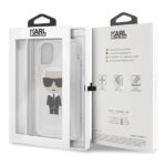 Karl Lagerfeld KLHCN61TPUTRIKSL iPhone 11 6,1" /  Xr  silver Glitter Ikonik Karl - imagine 7