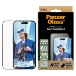 PanzerGlass Screen Protector AluminumFrame iPhone 16 / 15 6.1" Ultra-Wide Fit 2849