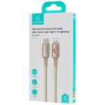 USAMS Huan Series SJ753 30W USB-C to Lightning cable 1.2 m titanium - imagine 3