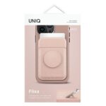 UNIQ Flixa Magnetic Card Wallet with Stand Pink/Blush Pink MagSafe - imagine 2