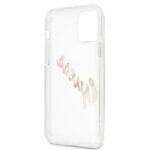 Guess GUHCP12LKTRSVGO iPhone 12 Pro Max 6,7" Transparent hardcase Vintage Script Gold - imagine 7
