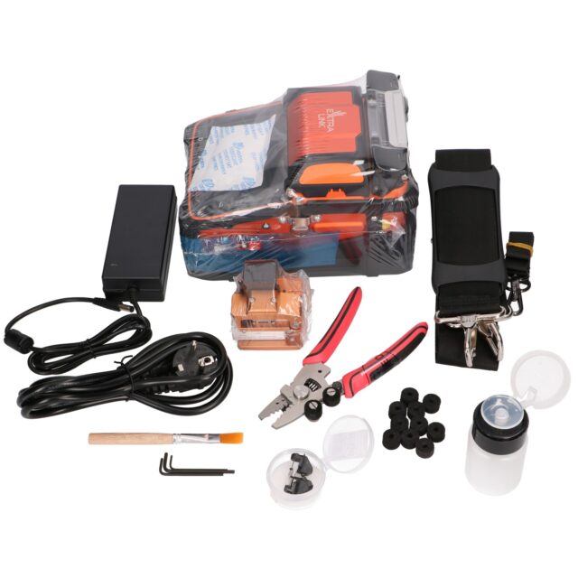 Extralink AI-9 | Fusion splicer | 7800mAh battery, LED lamp, LCD 5,1" - imagine 3