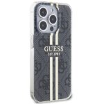 Guess GUHCP15XH4PSEGK iPhone 15 Pro Max 6.7" black hardcase IML 4G Gold Stripe - imagine 4