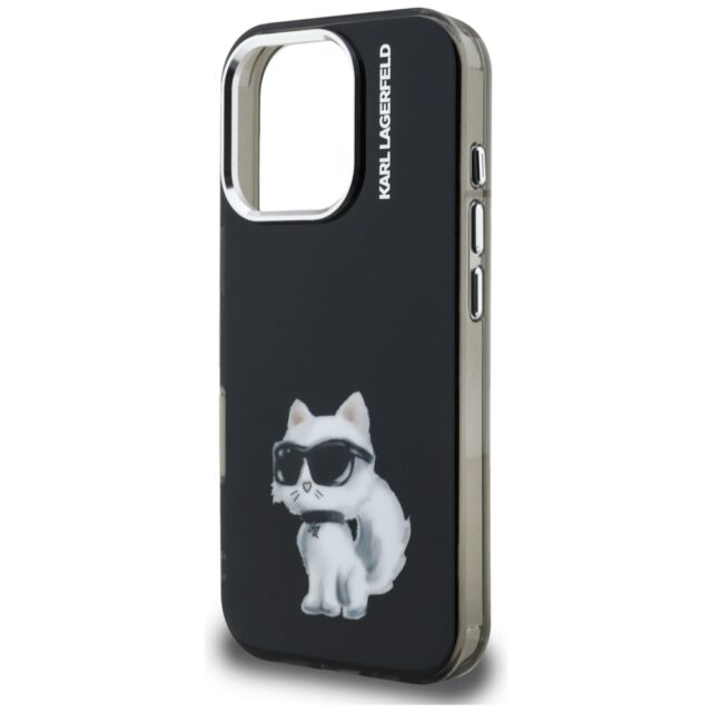 Case Karl Lagerfeld IML Aquarelle        Choupette & Logo for iPhone 16 Pro black - imagine 6