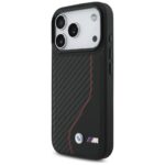 Case BMW M Carbon Line & Logo MagSafe for iPhone 17 Pro red - imagine 2