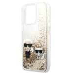 Karl Lagerfeld KLHCP13LGKCD iPhone 13Pro / 13 6,1"pink hardcase Liquid Glitter Karl&Choupette - imagine 6