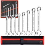 Extralink Flat and Ring Wrench Set, 8 pcs. Open-End and Box End Wrenches Case 8-22 mm
