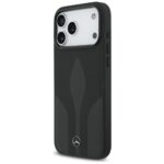 Case Mercedes Leather The Move MagSafe for iPhone 17 Pro Max black - imagine 2