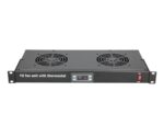 Extralink | Fan panel | 19", 2 fans, with thermostat