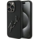 Karl Lagerfeld KLHCP15XSKSBMCK iPhone 15 Pro Max 6.7" black hardcase Silicone Karl Script