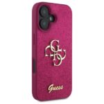 Guess GUHCP16SHG4SGU iPhone 16 6.1" purple hardcase Fixed Glitter Big 4G - imagine 4