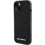 Karl Lagerfeld KLHCP15SPQKPMK iPhone 15/ 14 / 13 6.1" black hardcase Quilted K Pattern - imagine 2