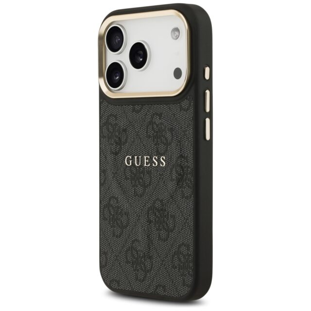 Case Guess 4G PU Classic Logo MagSafe for iPhone 17 Pro black - imagine 2