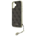 Guess GUHCP16SGF4GBR iPhone 16 6.1" brown hardcase 4G Charms Collection - imagine 6