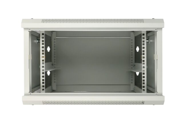 Extralink 6U 600x450 ASP Gray | Rackmount cabinet | wall mounted, metal door - imagine 4