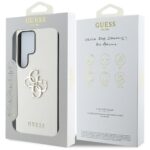 Case Guess Grained Big 4G Logo Small Classic Logo to Samsung Galaxy S25 Ultra beige - imagine 8