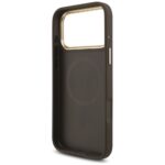 Case Guess 4G Triangle Logo MagSafe for iPhone 17 Pro Max brown gold - imagine 7