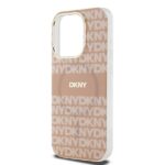 DKNY DKHMP14XHRHSEP iPhone 14 Pro Max 6.7" pink hardcase IML Mono & Stripe MagSafe - imagine 6