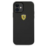 Ferrari FERCAHCP12SBK iPhone 12 mini 5,4" black hardcase On Track Real Carbon - imagine 3