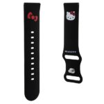 Hello Kitty Universal Strap HKUWLSCHBLK Silicone Kitty Head black 22mm - imagine 3