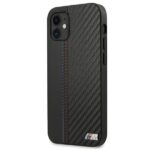 BMW BMHCP12SMCARBK case iPhone 12 mini 5.4" black hardcase M Collection PU Carbon Stripe - imagine 2