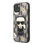 Karl Lagerfeld KLHCP13SPMNFIK1 iPhone 13 mini 5,4" grey Flower Ikonik Karl - imagine 2