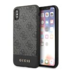 Guess GUHCPXG4GLGR iPhone X/Xs grey hard case 4G Stripe Collection