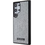 Karl Lagerfeld KLHCS24LHDSPRS S24 Ultra S928 hardcase silver Rhinestone Metal Logo - imagine 2