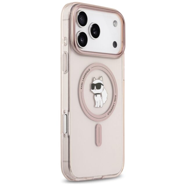 Karl Lagerfeld IML Choupette MagSafe Case for iPhone 17 Pro Max Pink - imagine 4