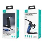 USAMS 3-in-1 wireless charger with lamp 15W black CD181WXC01 (US-CD181) - imagine 7