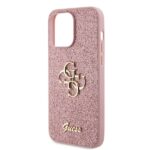 Guess GUHCP15LHG4SGP iPhone 15 Pro 6.1" pink hardcase Glitter Script Big 4G - imagine 6