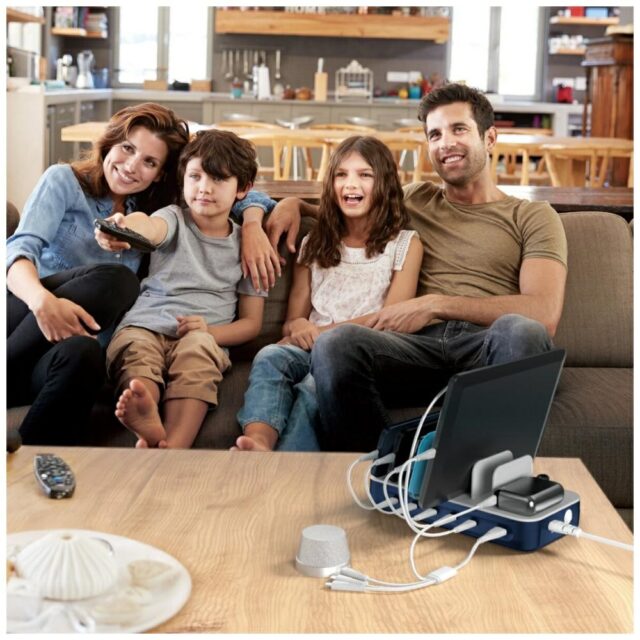 Charging station 4smarts Team 100W with cable set navy blue - imagine 8