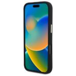 Guess GUHCP16LSMBSLK iPhone 16 Pro 6.3" black hardcase Silicone Script Metal Logo & Frame - imagine 5