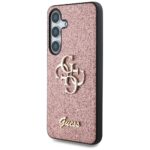 Case Guess Fixed Glitter Big 4G Metal Logo to Samsung Galaxy S25 Plus pink - imagine 2