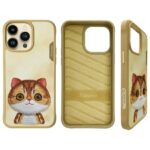 Nimmy case iPhone 15 Pro 6.1" khaki Big  Eyed Pet 2.0 Cat - imagine 2