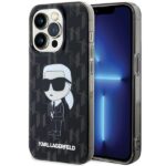 Karl Lagerfeld KLHCP15LHNKMKLK iPhone 15 Pro 6.1" black hardcase Monogram Ikonik