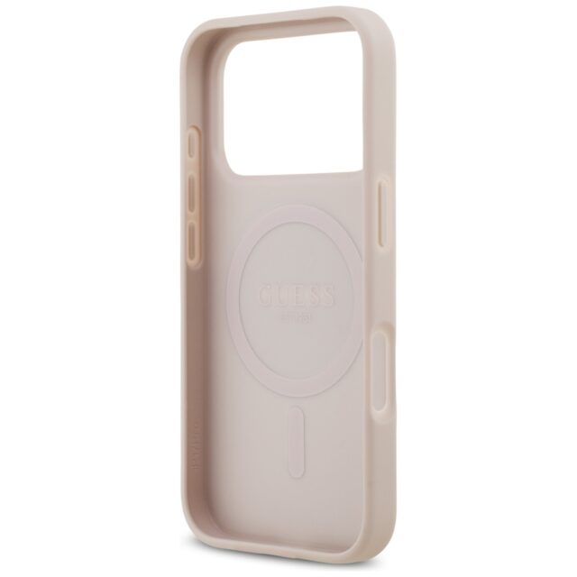 Case Guess 4G Circle Classic Logo  MagSafe for iPhone 17 Pro pink - imagine 7