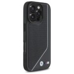 BMW BMHMP16X23PUCPK iPhone 16 Pro Max 6.9" black hardcase M Perforated Twisted Line MagSafe - imagine 4