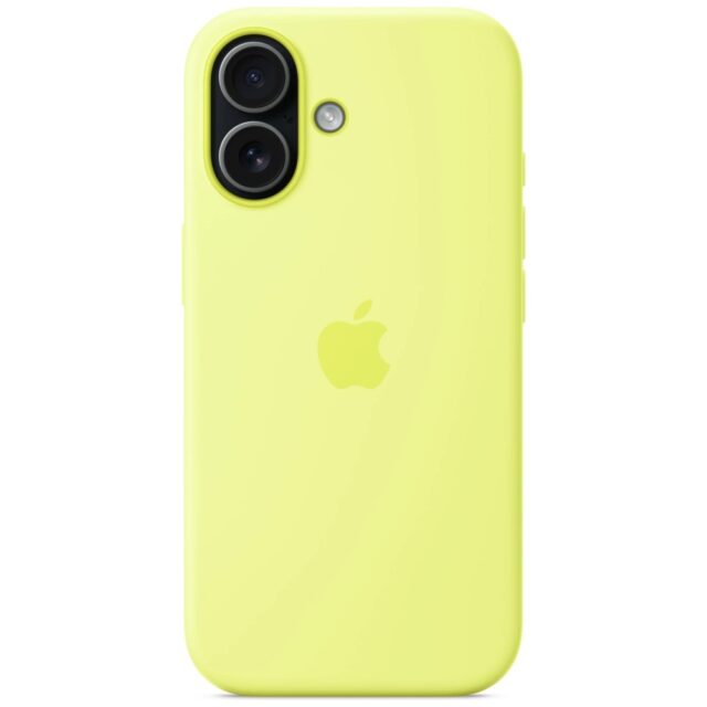 Case Apple Silicone Case MagSafe for iPhone 17 yellow - imagine 5