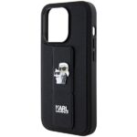 Karl Lagerfeld KLHCP14XGSAKCPK iPhone 14 Pro Max 6.7" black hardcase Gripstand Saffiano Karl&C - imagine 6