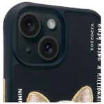 Nimmy case iPhone 15 6.1" black Glasses Cool Dog - imagine 3
