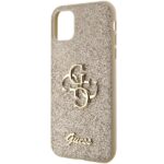 Guess GUHCN61HG4SGD iPhone 11 / Xr 6.1" gold hardcase Glitter Script Big 4G - imagine 6