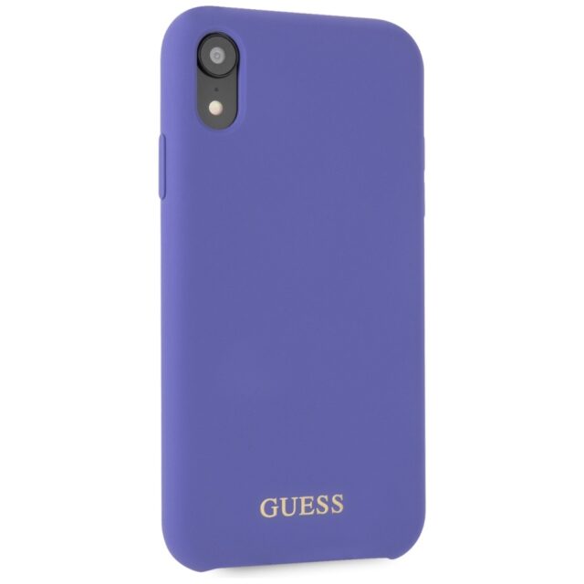 Guess GUHCI61LSGLUV iPhone Xr purple hard case Silicone - imagine 5