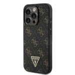 Guess GUHCP16LPG4GPK iPhone 16 Pro 6.3" black hardcase New 4G Triangle - imagine 2