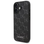 Karl Lagerfeld KLHMP16MPKHPORPK iPhone16 Plus 6.7" black hardcase Hot Stamp Magsafe - imagine 2